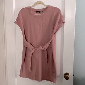 Athleta Pink Embrace Sweatshirt Tunic Dress